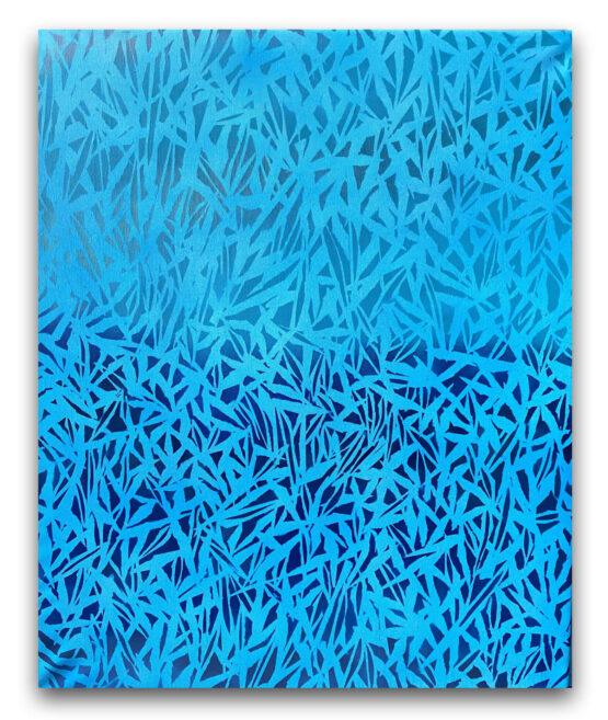 Lucia Oleňová - Na hladine rieky, 90x70 cm