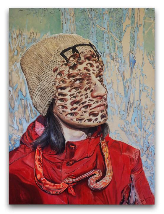 Ľubomíra Sekerášová - TrEYEophobia filter, 185x140 cm
