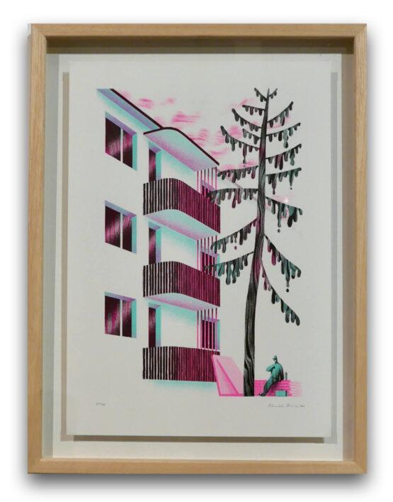 Čierne diery / Daniela Olejníková - Mierová kolónia v Bratislave, 52.5x40 cm