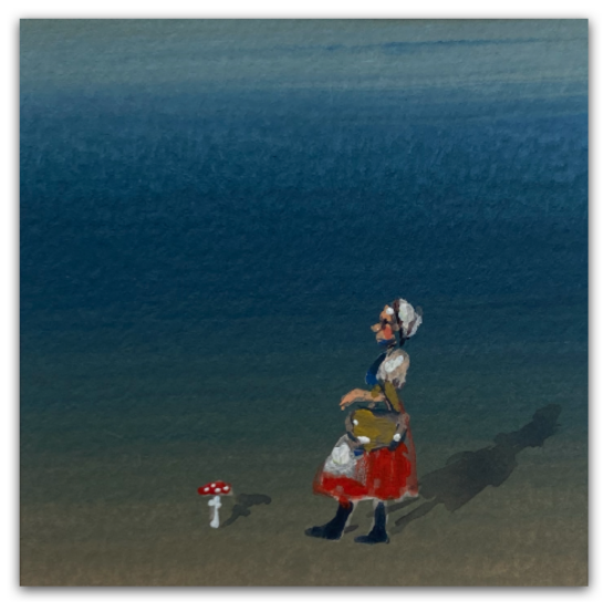 SOLD Ivana Šáteková - Miniatúry 9, 25,5 x 35,5 cm