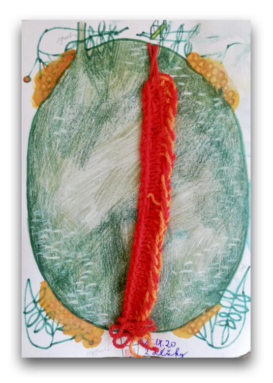 Jarmila Sabová Džuppová - 2 dĺžky, rámované, 29.7x21 cm