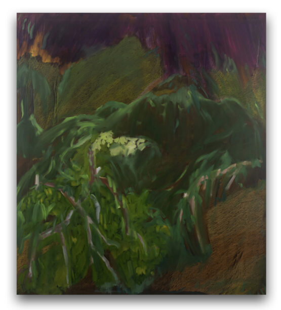 Lucia Oleňová - Magentová krajina, 130 x 100 cm