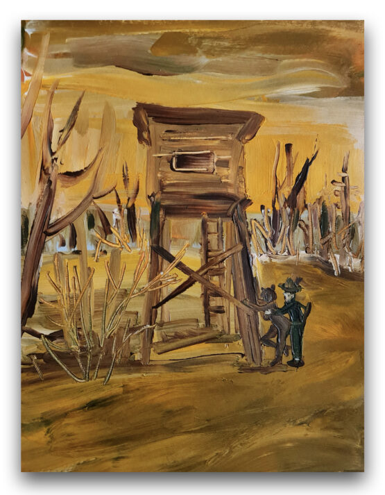 Beáta Kočner Bencová - Pod posedom, 36 x 45 cm