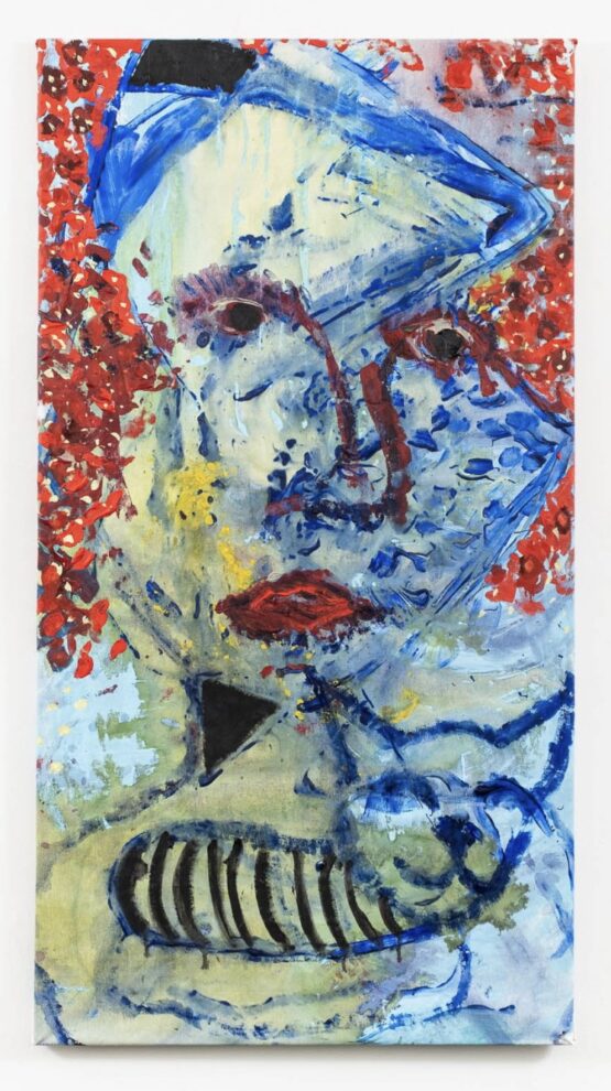 Oskar Felber - Woman with a cat (Dear desolation Series), 150 x 80 cm