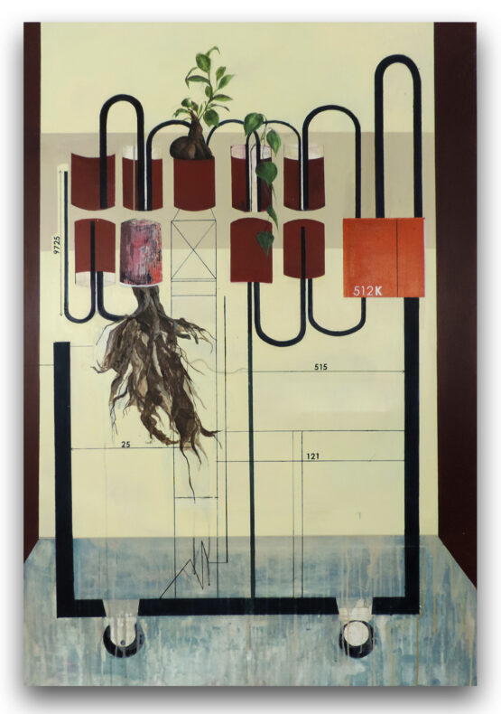 SOLD Denisa Dováľová - Fotosyntéza, 150 x 100 cm
