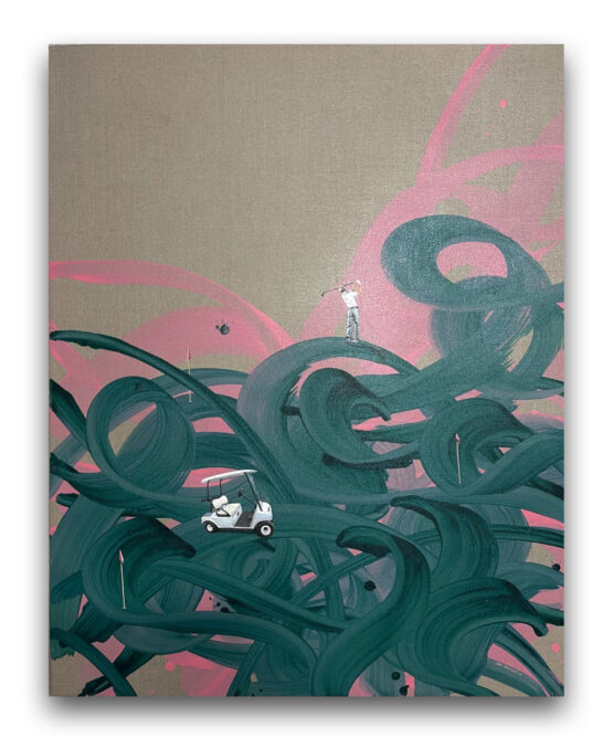 July Haluzová - How big is your handicap, 100 x 80 cm