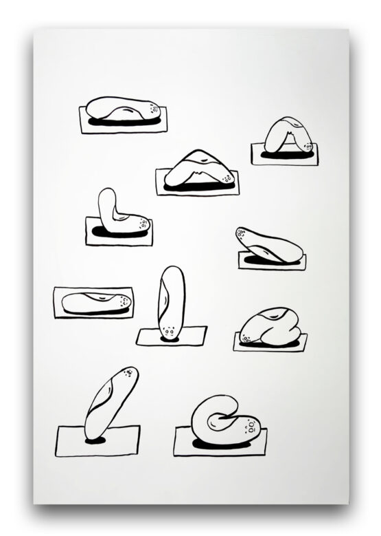 OVÉ Pictures - Yoga rolls, 86 x 61 cm