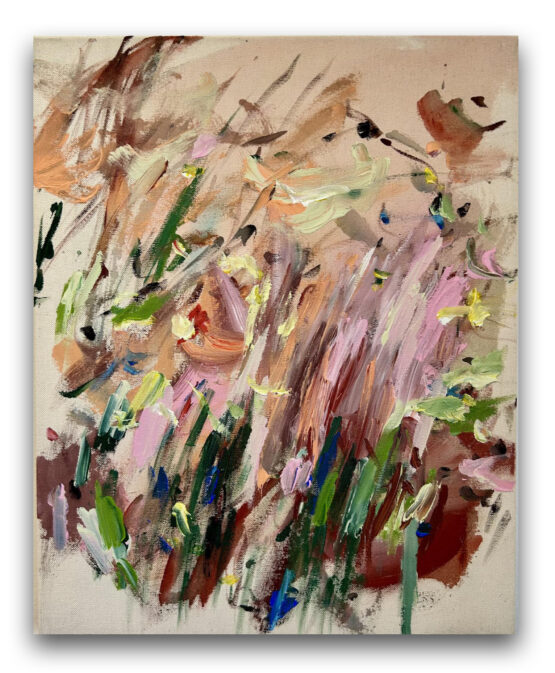 SOLD Michaela Červená - Meadow 2, 50 x 40 cm