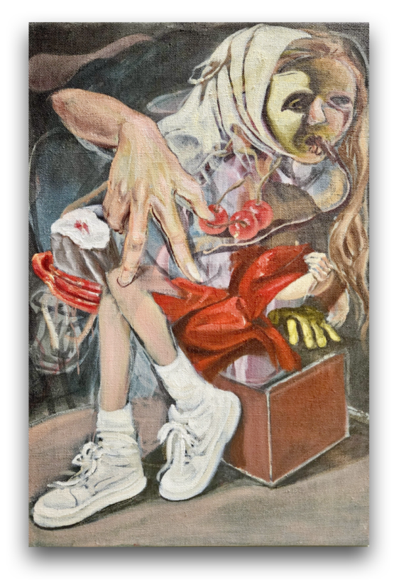 Tomáš Jetela - Fish on Cherries, 60 x 40 cm