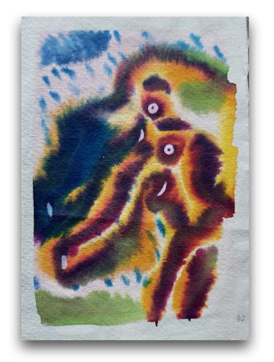 Erik Šille - Double elephant, 21 x 15 cm