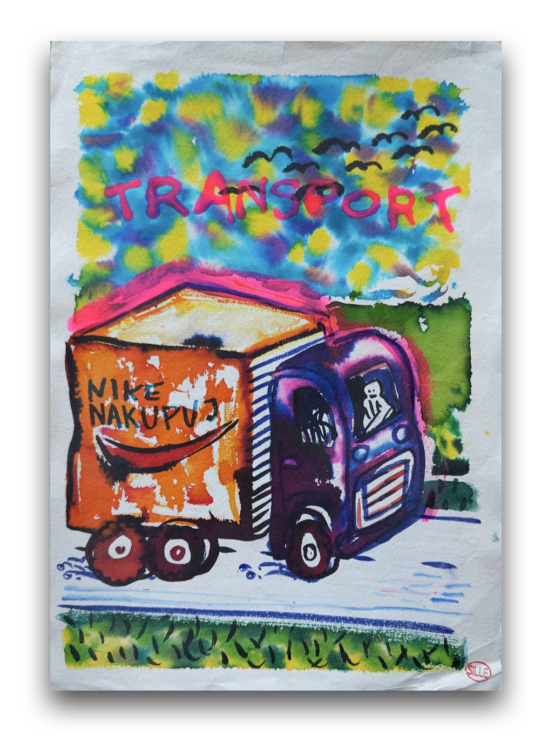 Erik Šille - Transport, 30 x 21 cm