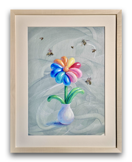 SOLD July Haluzová - Don’t bee silly, 43,5 x 34 cm
