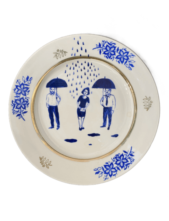 Ivana Šáteková - porcelánový tanier, 20 cm