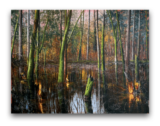 Robert Bielik - Horiaci les I., 150 x 200 cm