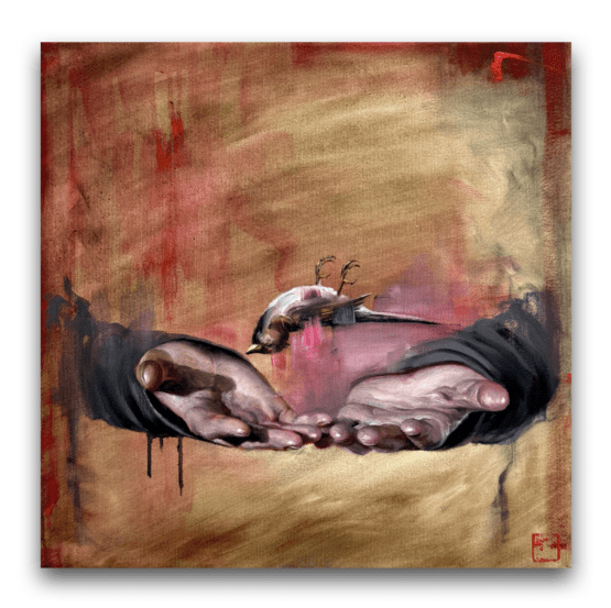 Robert Bielik - Levitácia X, 40 x 40 cm