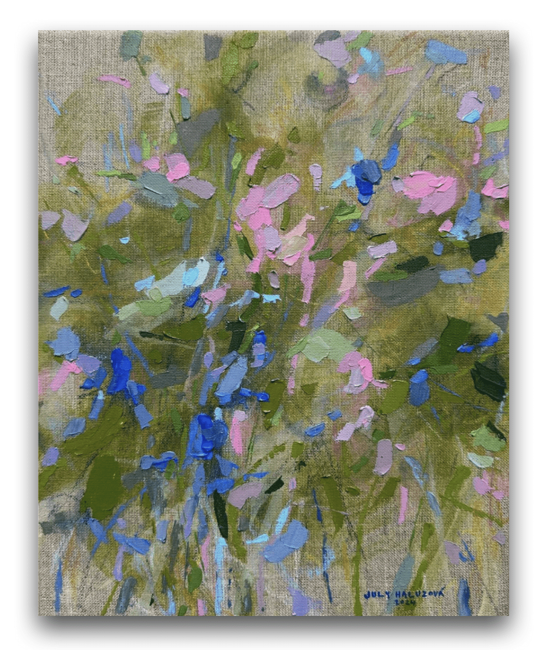 SOLD July Haluzová - Modřenec, 30 x 25 cm
