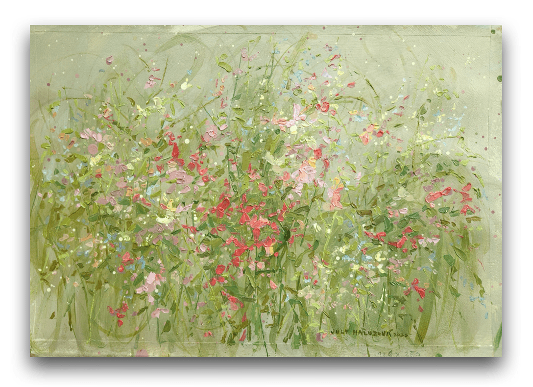 July Haluzová - 35 x 43 cm, rámované