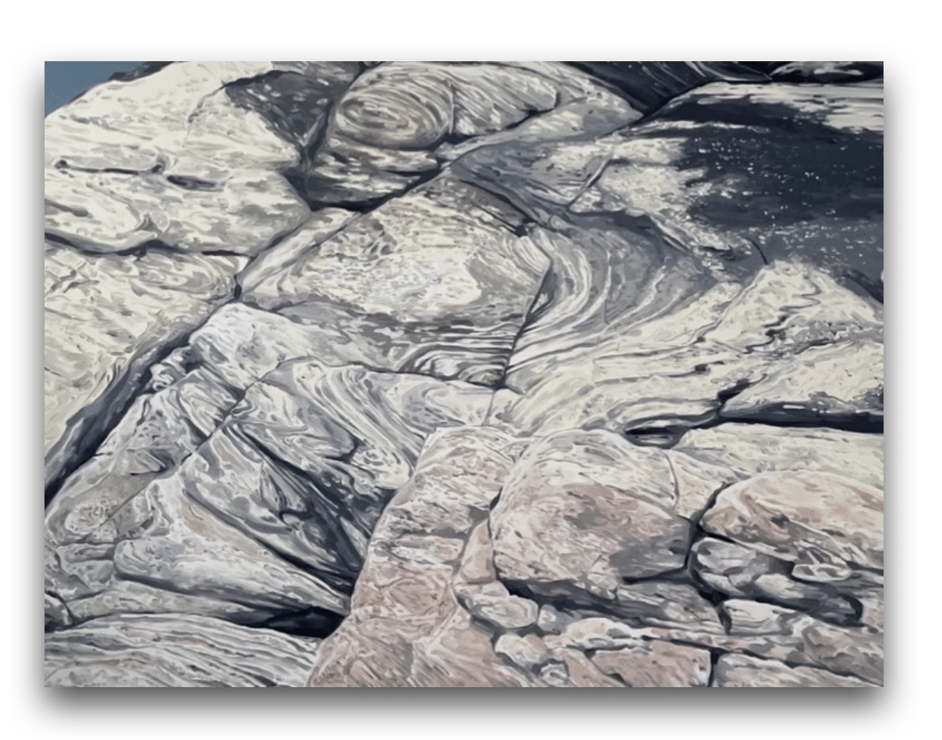 Eva Činčalová - You are lying on two crutches like soldiers in Normandy, the sand will stop you, 150 x 200 cm